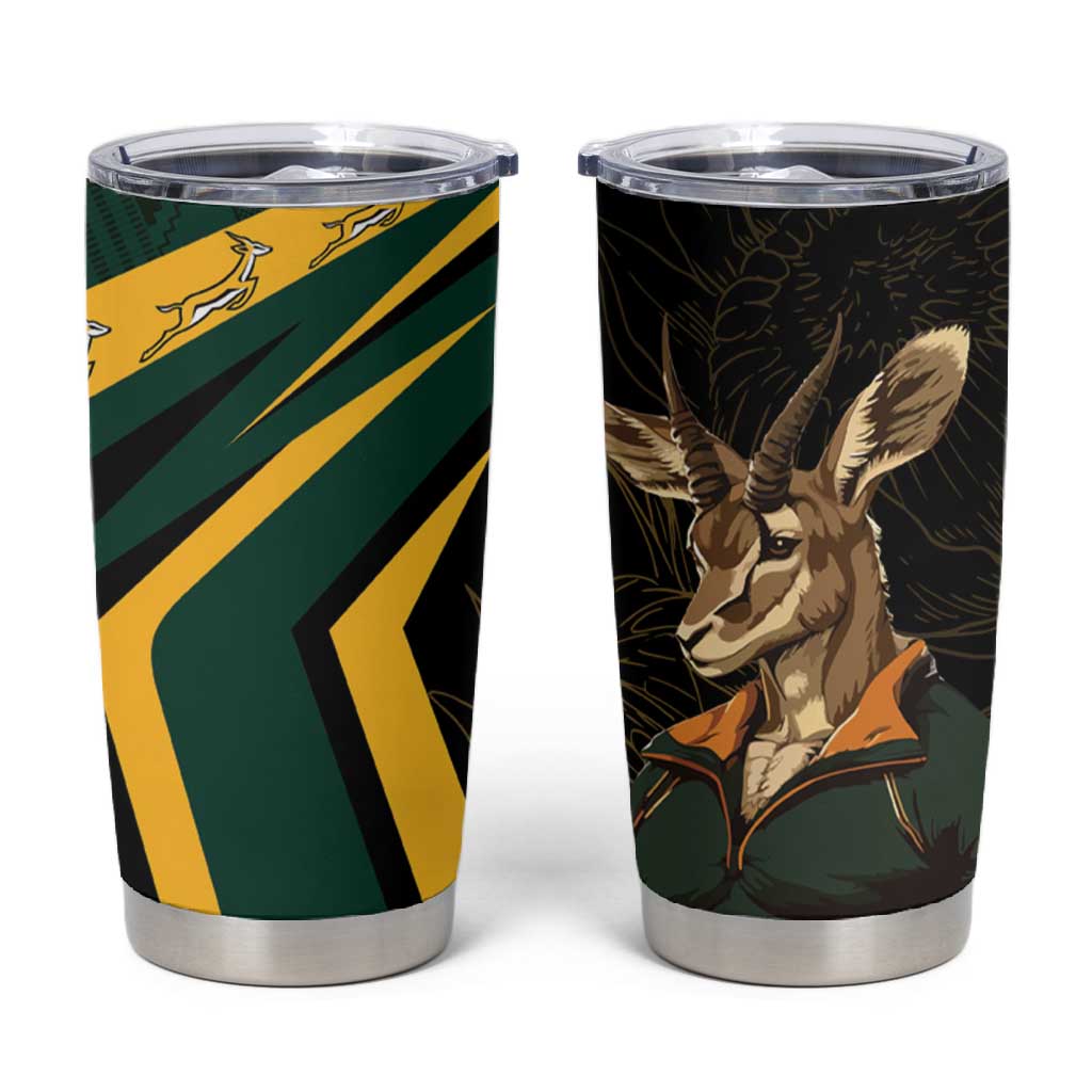 South Africa Bokke Personalised Tumbler Cup Mascot Dynamic