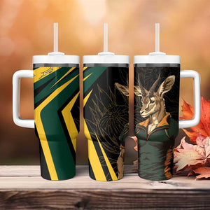 South Africa Bokke Personalised Tumbler With Handle Mascot Dynamic