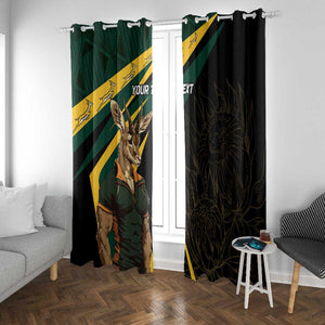 South Africa Bokke Personalised Window Curtain Mascot Dynamic