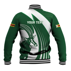 Zimbabwe Sables Afro Batik Personalized Baseball Jacket
