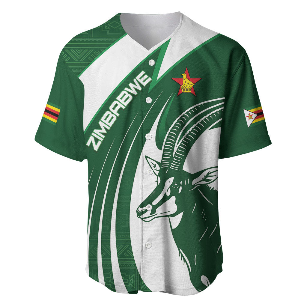 Zimbabwe Sables Afro Batik Personalized Baseball Jersey