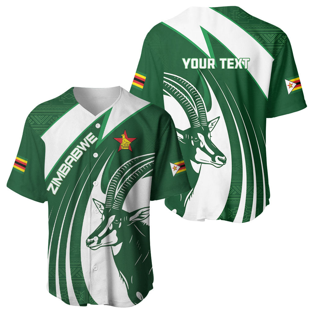 Zimbabwe Sables Afro Batik Personalized Baseball Jersey