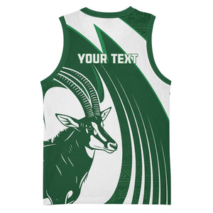Zimbabwe Sables Afro Batik Personalized Basketball Jersey
