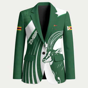 Zimbabwe Sables Afro Batik Personalized Blazer