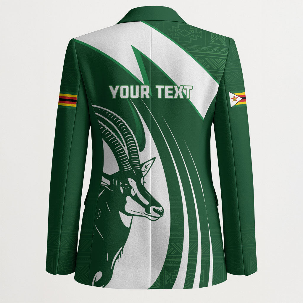 Zimbabwe Sables Afro Batik Personalized Blazer