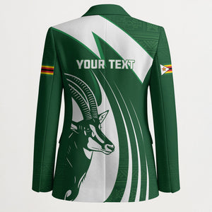 Zimbabwe Sables Afro Batik Personalized Blazer