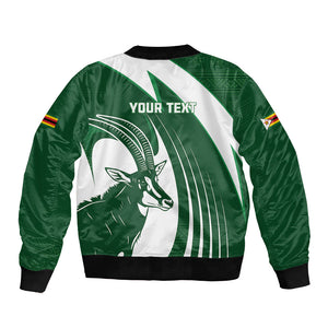 Zimbabwe Sables Afro Batik Personalized Bomber Jacket