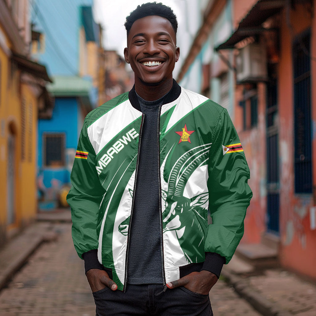 Zimbabwe Sables Afro Batik Personalized Bomber Jacket