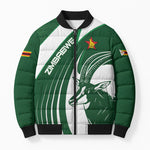 Zimbabwe Sables Afro Batik Personalized Bomber Puffer Jacket