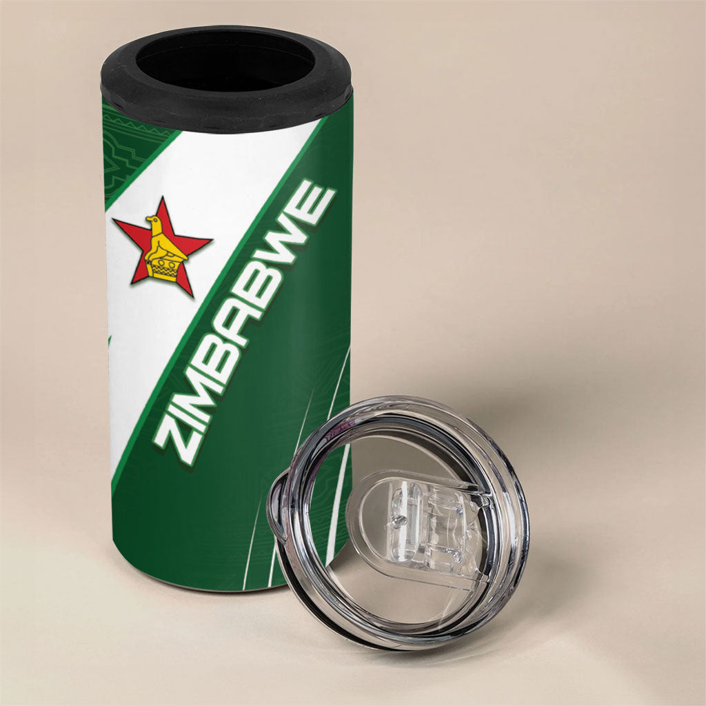Zimbabwe Sables Afro Batik 4 in 1 Can Cooler Tumbler