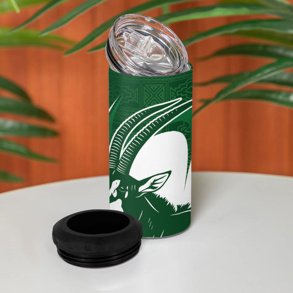 Zimbabwe Sables Afro Batik 4 in 1 Can Cooler Tumbler