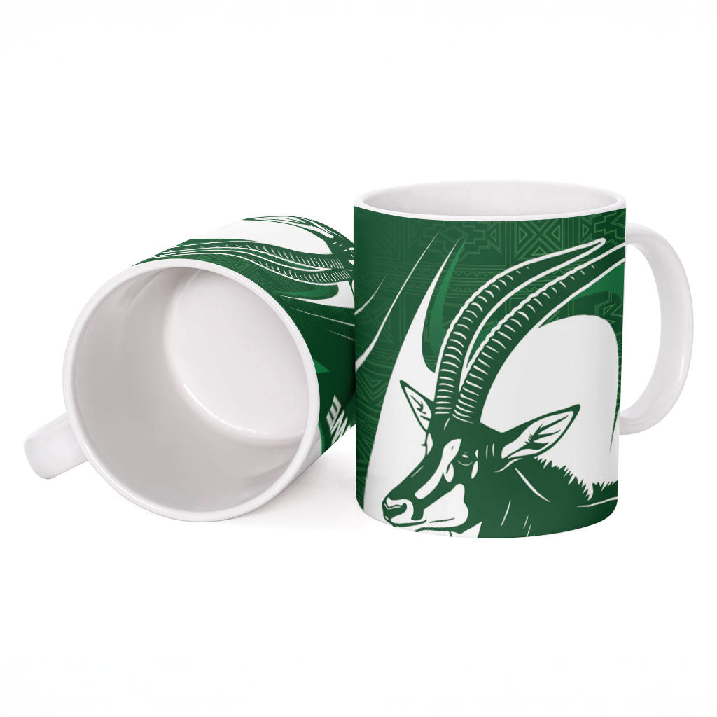 Zimbabwe Sables Afro Batik Ceramic Mug