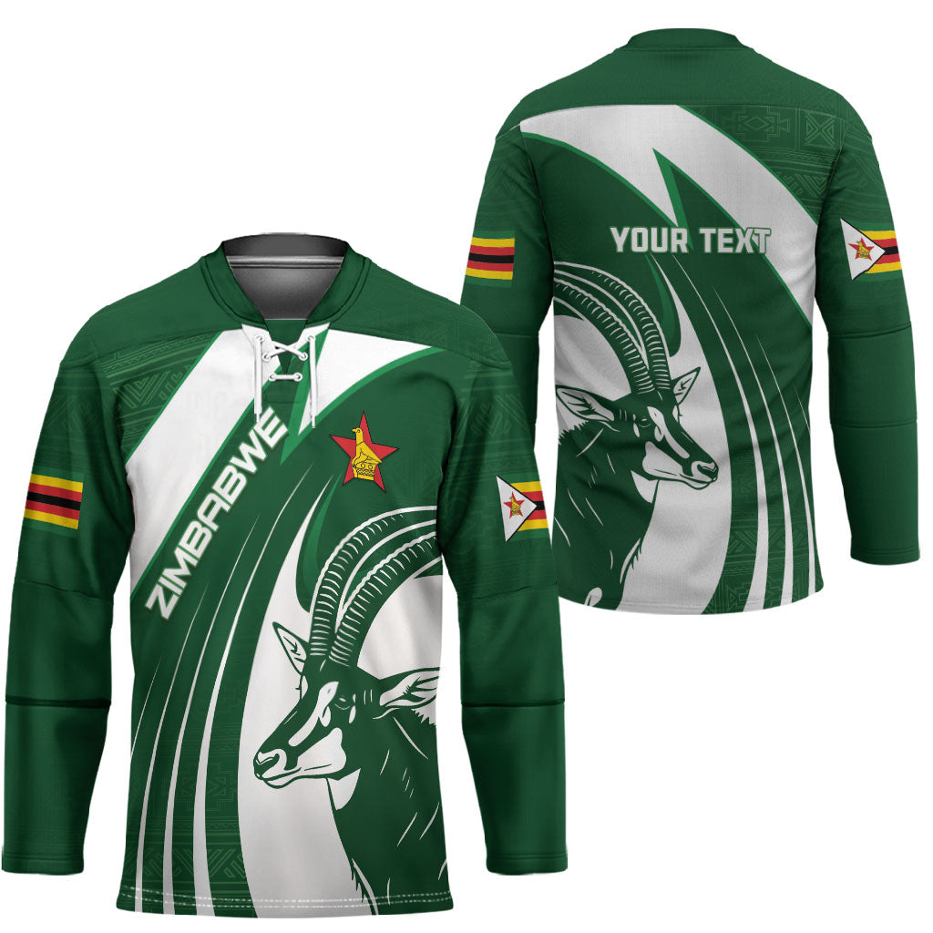 Zimbabwe Sables Afro Batik Personalized Hockey Jersey