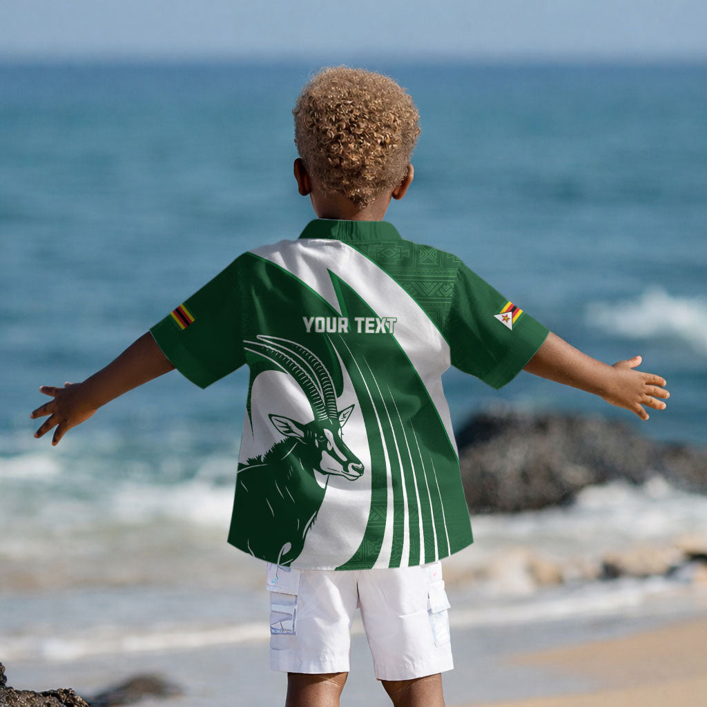 Zimbabwe Sables Afro Batik Personalized Kid Hawaiian Shirt