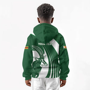 Zimbabwe Sables Afro Batik Personalized Kid Hoodie