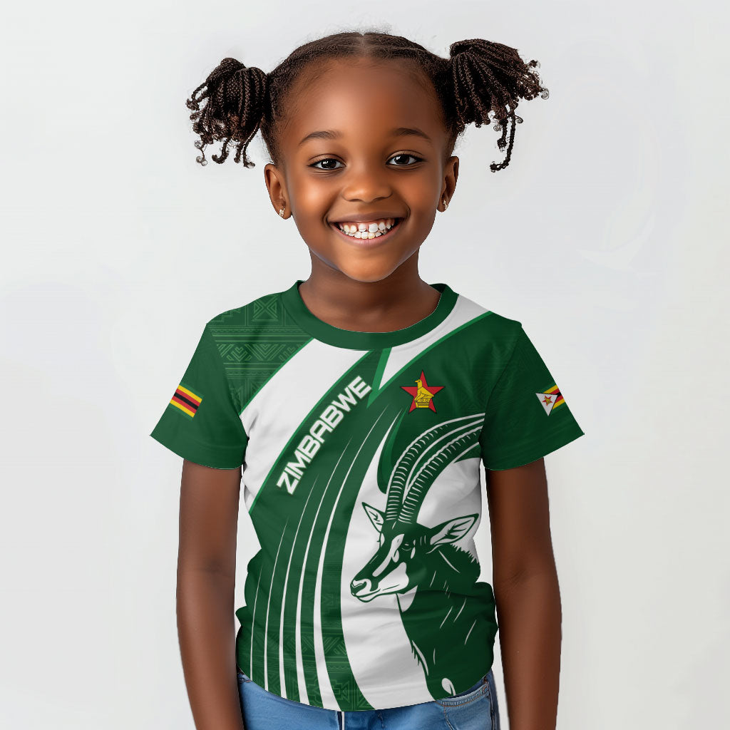 Zimbabwe Sables Afro Batik Personalized Kid T shirt