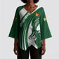 Zimbabwe Sables Afro Batik Personalized Kimono Sleeve Blouse