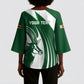 Zimbabwe Sables Afro Batik Personalized Kimono Sleeve Blouse