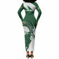 Zimbabwe Sables Afro Batik Personalized Long Sleeve Bodycon Dress