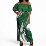 Zimbabwe Sables Afro Batik Personalized Off Shoulder Maxi Dress