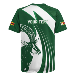 Zimbabwe Sables Afro Batik Personalized Rugby Jersey