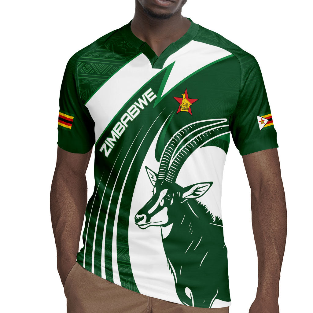Zimbabwe Sables Afro Batik Personalized Rugby Jersey