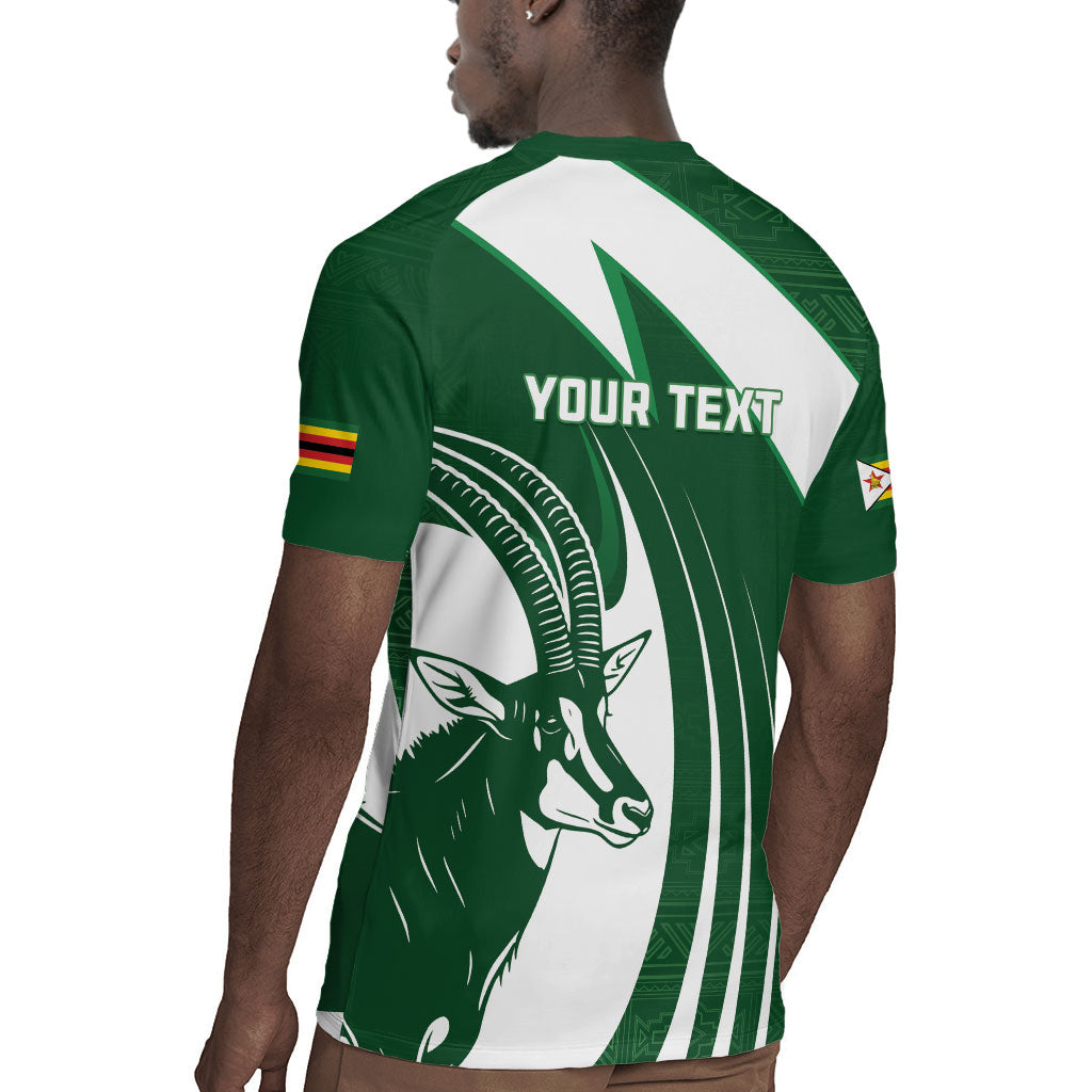 Zimbabwe Sables Afro Batik Personalized Rugby Jersey