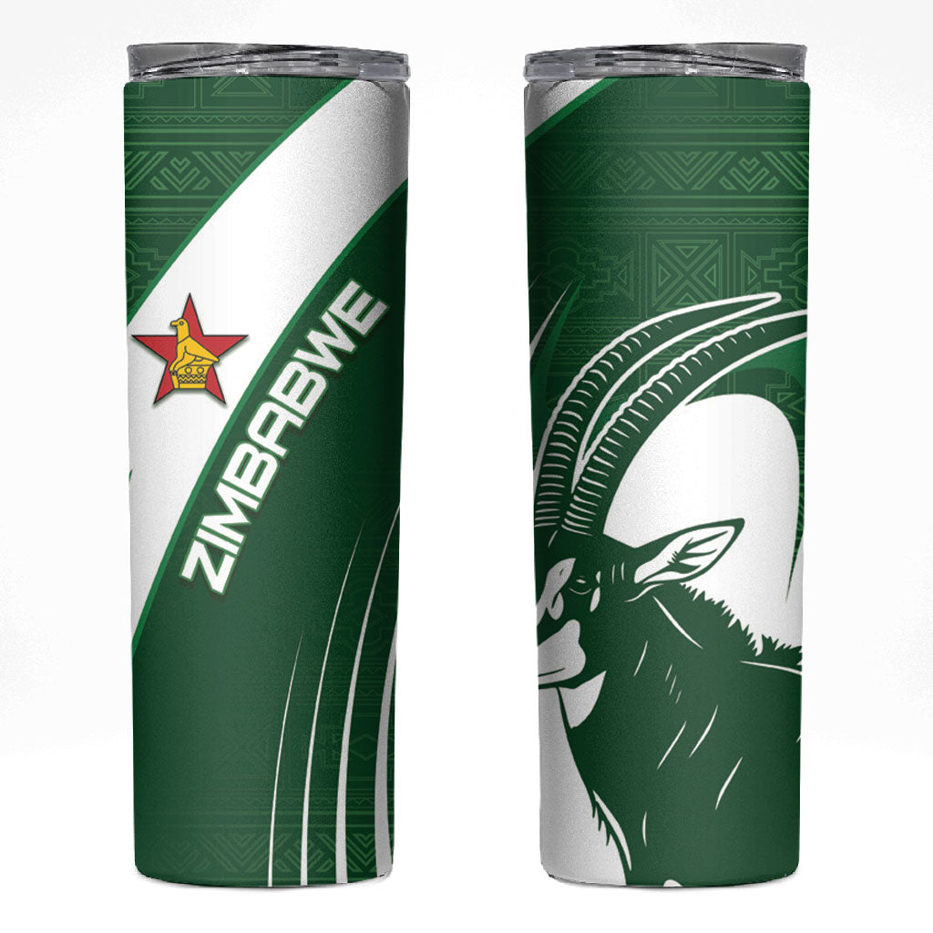 Zimbabwe Sables Afro Batik Skinny Tumbler