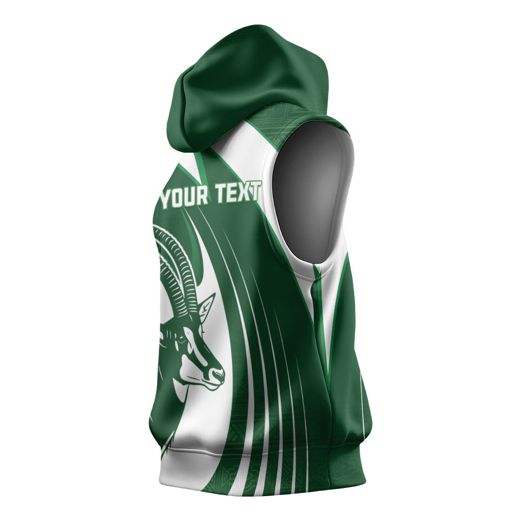 Zimbabwe Sables Afro Batik Personalized Sleeveless Hoodie