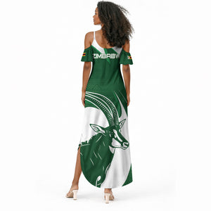 Zimbabwe Sables Afro Batik Personalized Summer Maxi Dress