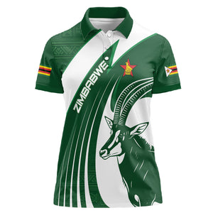 Zimbabwe Sables Afro Batik Personalized Women Polo Shirt