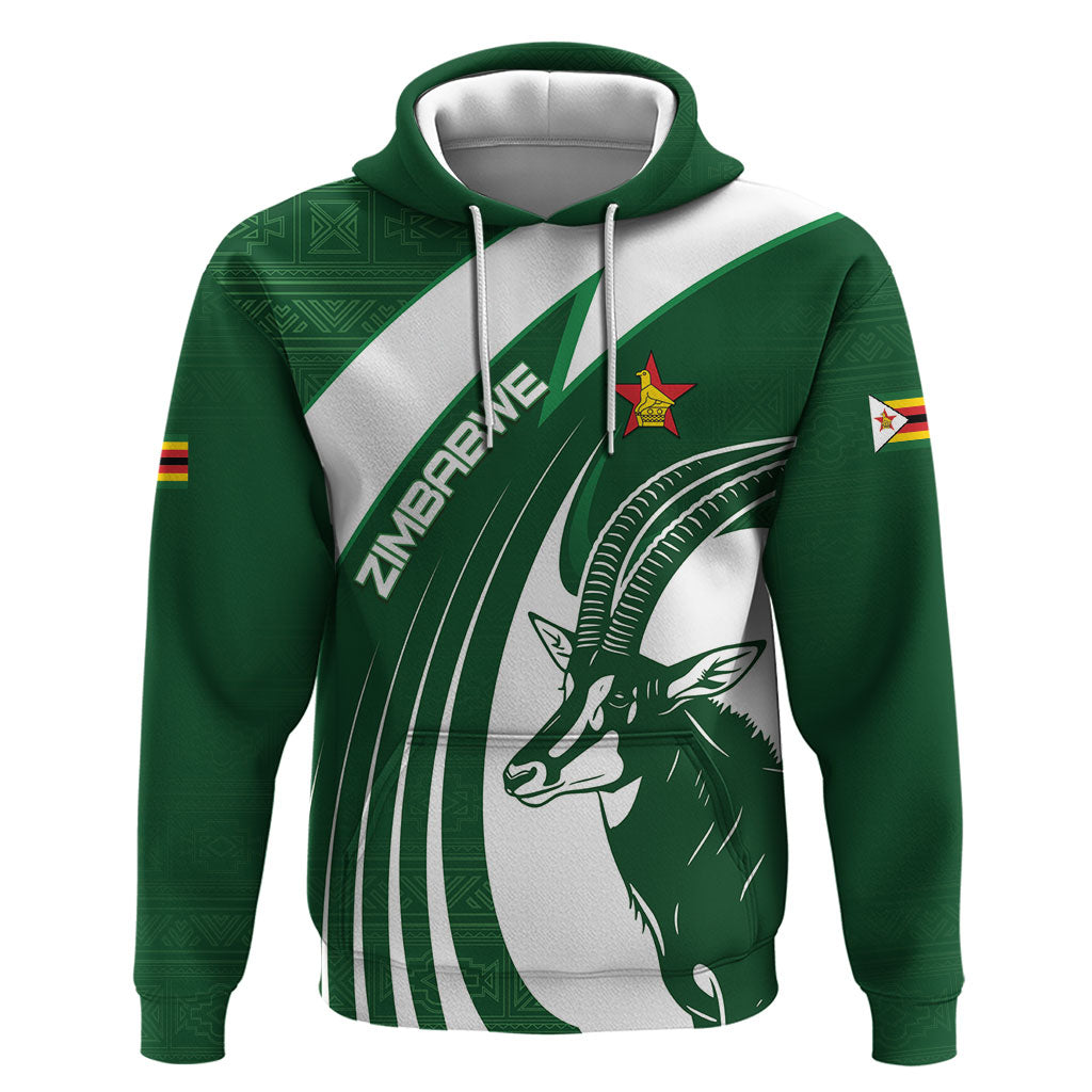 Zimbabwe Sables Afro Batik Personalized Zip Hoodie