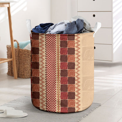 Zimbabwe Heritage Kudhinda Inspired Print Laundry Basket