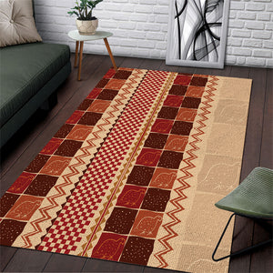 Zimbabwe Heritage Kudhinda Inspired Print Area Rug