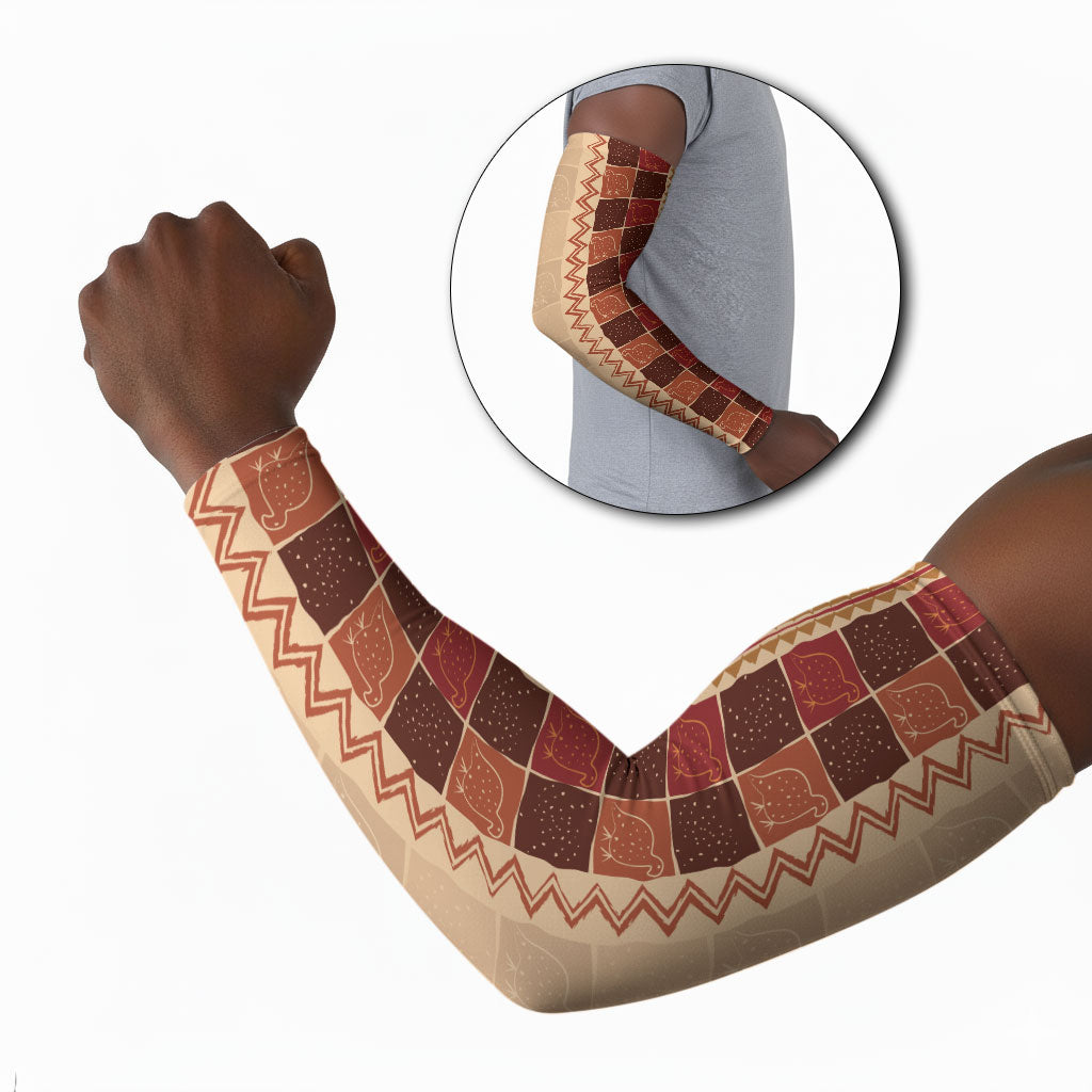 Zimbabwe Heritage Kudhinda Inspired Print Arm Sleeves