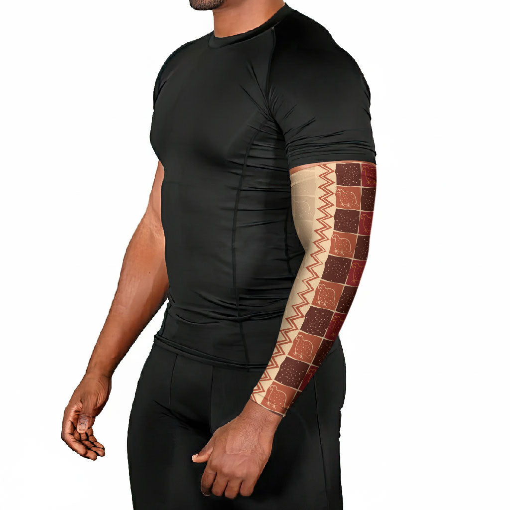 Zimbabwe Heritage Kudhinda Inspired Print Arm Sleeves