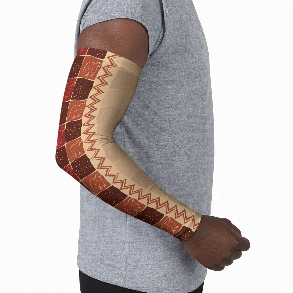 Zimbabwe Heritage Kudhinda Inspired Print Arm Sleeves
