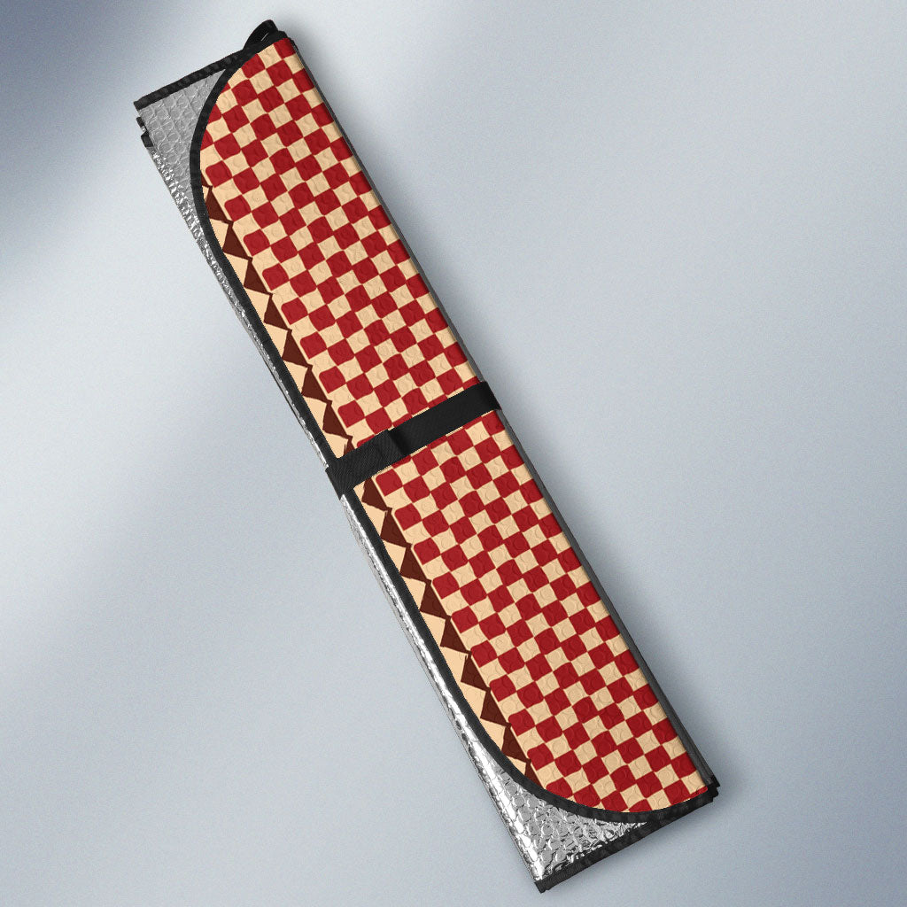 Zimbabwe Heritage Kudhinda Inspired Print Auto Sun Shade