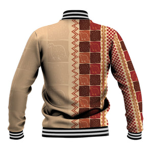 Zimbabwe Heritage Kudhinda Inspired Print Baseball Jacket