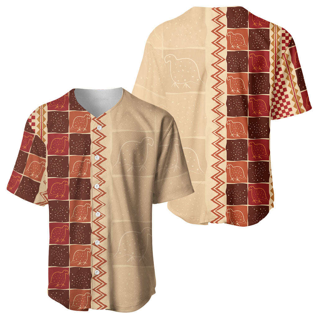Zimbabwe Heritage Kudhinda Inspired Print Baseball Jersey