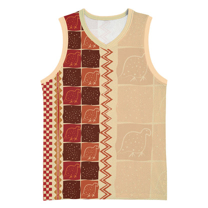Zimbabwe Heritage Kudhinda Inspired Print Basketball Jersey