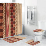 Zimbabwe Heritage Kudhinda Inspired Print Bathroom Set