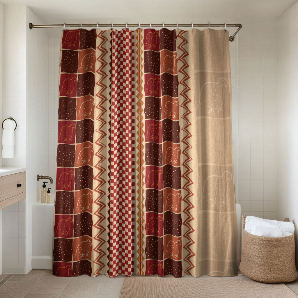 Zimbabwe Heritage Kudhinda Inspired Print Bathroom Set
