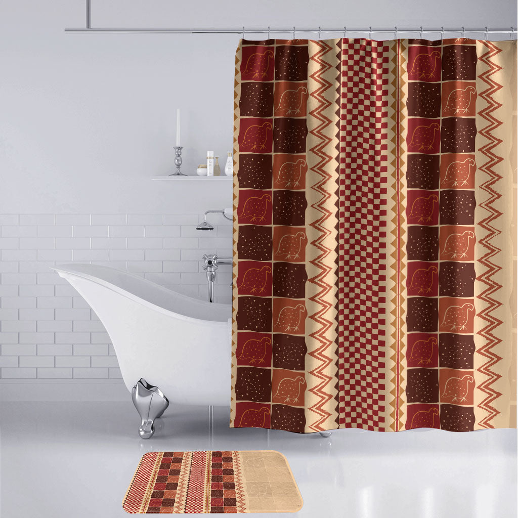 Zimbabwe Heritage Kudhinda Inspired Print Bathroom Set