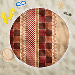 Zimbabwe Heritage Kudhinda Inspired Print Beach Blanket