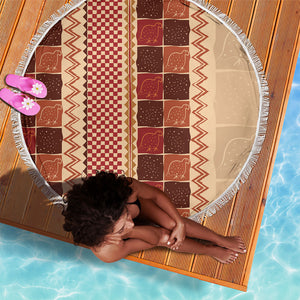 Zimbabwe Heritage Kudhinda Inspired Print Beach Blanket
