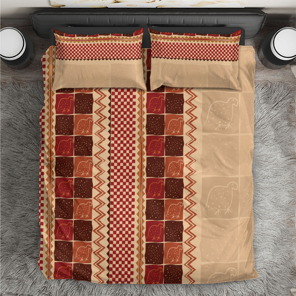 Zimbabwe Heritage Kudhinda Inspired Print Bedding Set
