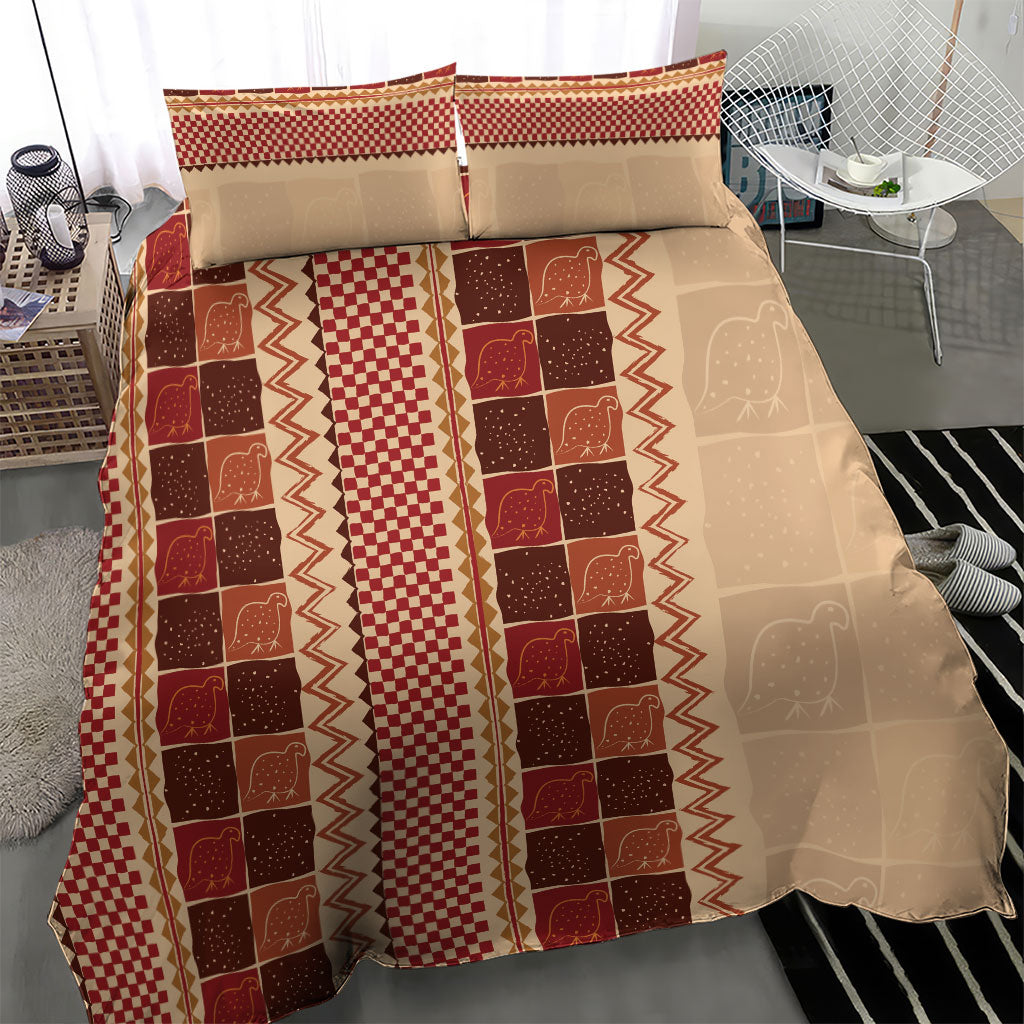 Zimbabwe Heritage Kudhinda Inspired Print Bedding Set
