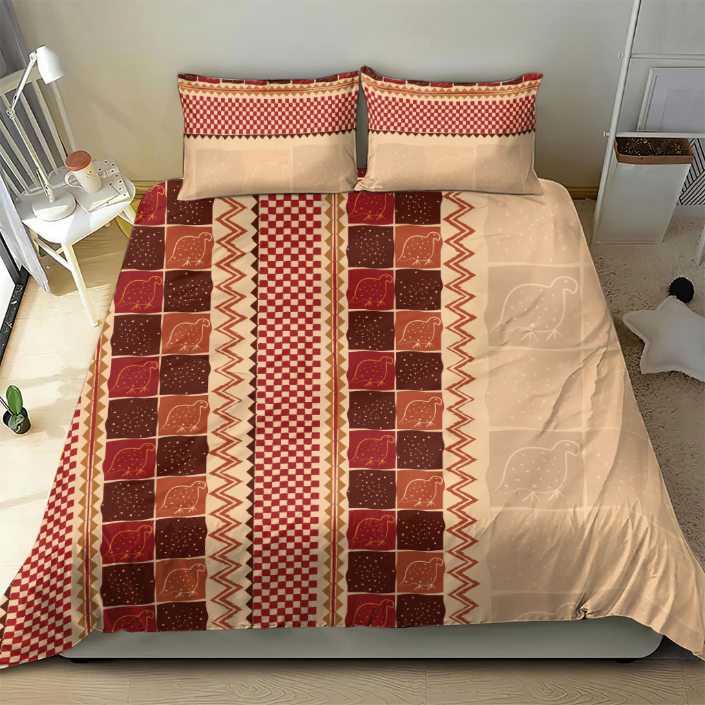 Zimbabwe Heritage Kudhinda Inspired Print Bedding Set