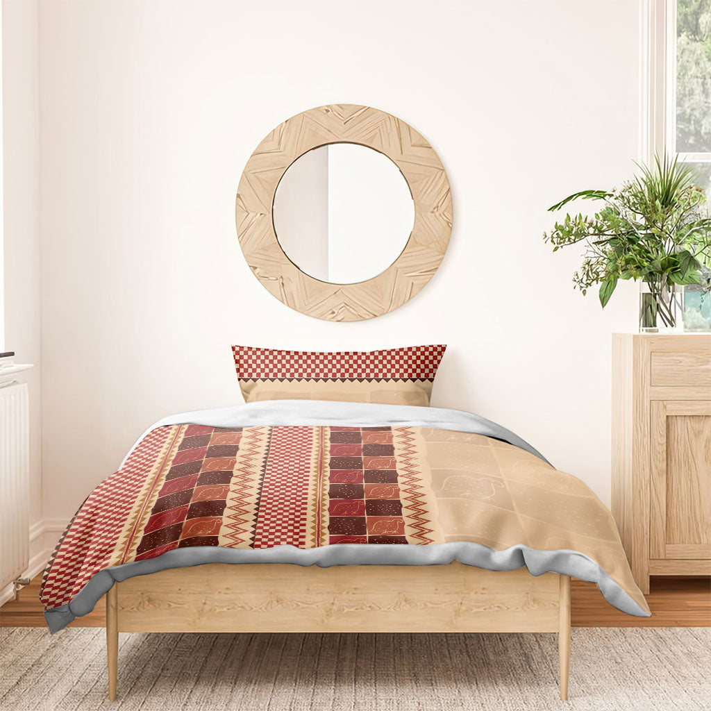 Zimbabwe Heritage Kudhinda Inspired Print Bedding Set